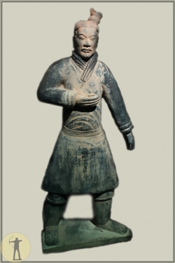 Bogenschütze aus der Terracottaarmee der Grabanlage des Qin Shi Huang Di